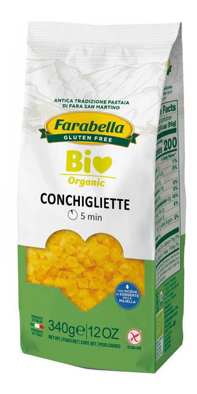 FARABELLA BIO Pasta Conchigliette 340g - Lovesano 