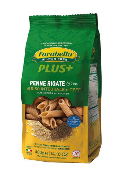 FARABELLA Pasta Penne Rigate Riso Integ. Teff 400g - Lovesano 