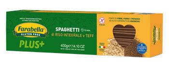 FARABELLA Pasta Spaghetti Riso Integ. e Teff 400g - Lovesano 