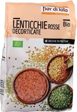 FIOR DI LOTO Lenticchie Rosse Dec.400g - Lovesano 