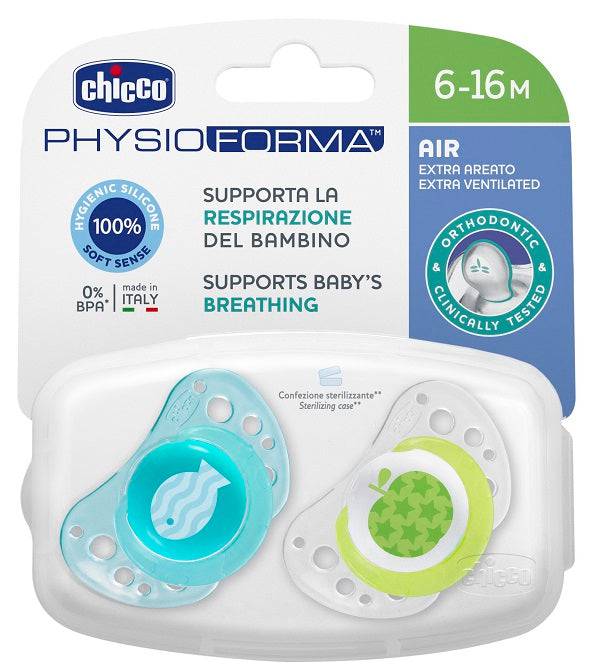 CHICCO Succh.Air Silic.Boy  6-12m 2pz - Lovesano 