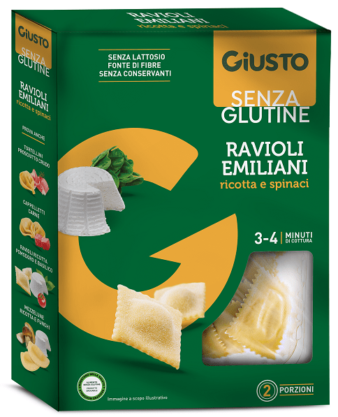 GIUSTO S/G RAVIOLI RICOTTA/SPI - Lovesano 