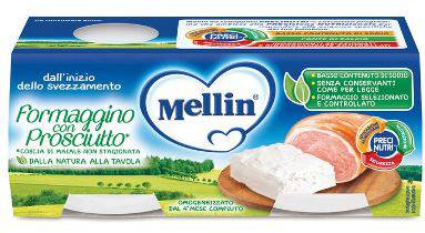 MELLIN Formaggino Prosciutto 2x80g - Lovesano 