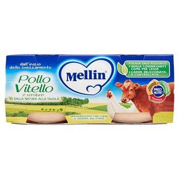 MELLIN Omo Pollo Vitello Verdure 2x80g - Lovesano 