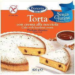 BONONIA Torta S/G Crema Nocciola 400g - Lovesano 