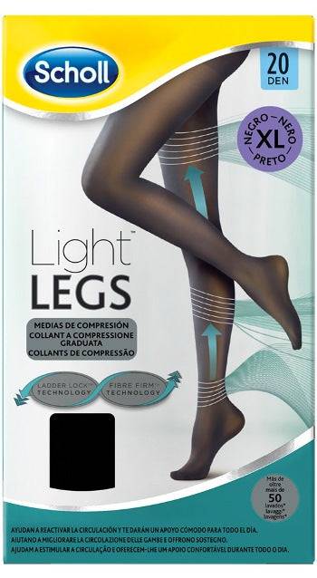 Scholl Light Legs Collant 20 Den Taglia XL Nero - Lovesano 