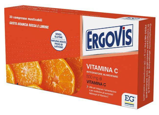 ERGOVIS VITAMINA C 500MG 30CPR - Lovesano 