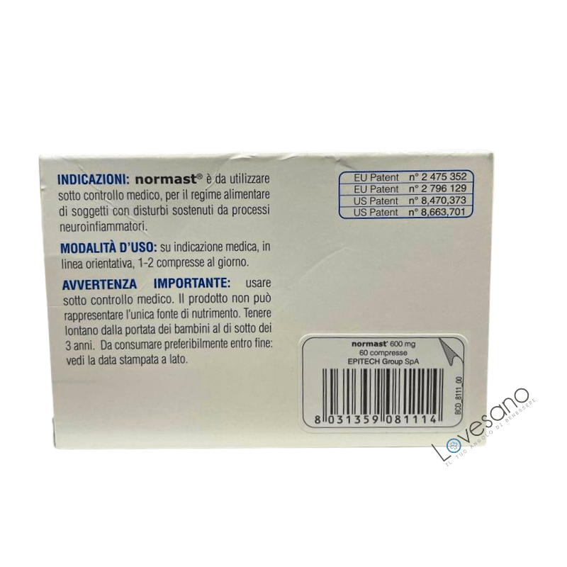 Normast 600 mg 60 compresse - Lovesano 