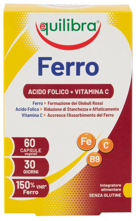 EQUILIBRA Ferro+Vitamina C 60 Cps - Lovesano 