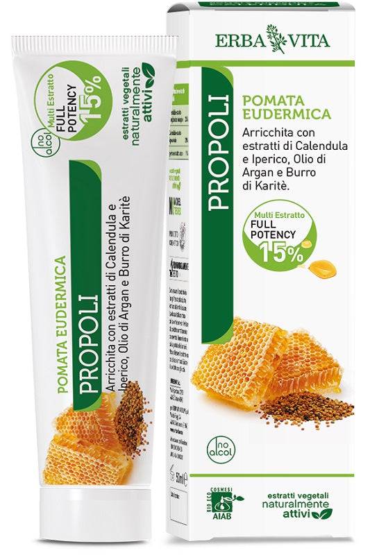 PROPOLI Pomata Eudermica 50ml  ErbaVita - Lovesano 