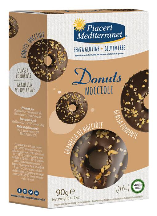 PIACERI MEDITERRANEI Donuts Nocciole 2x45g - Lovesano 