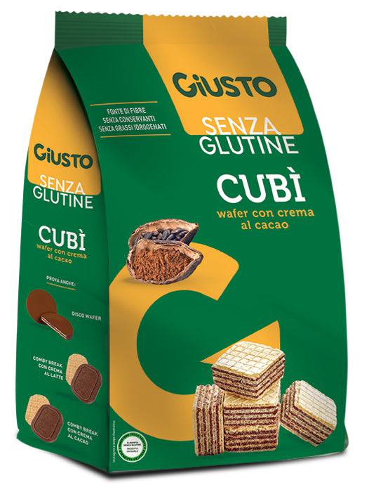 GIUSTO S/G Cubi Wafer Cacao 250g - Lovesano 