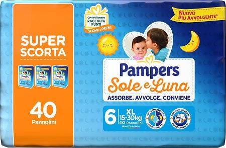 PAMPERS SL TRIO XL 40PZ - Lovesano 