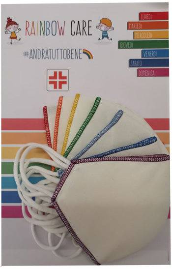 MASCHERINA RAINBOW CARE 7PZ - Lovesano 