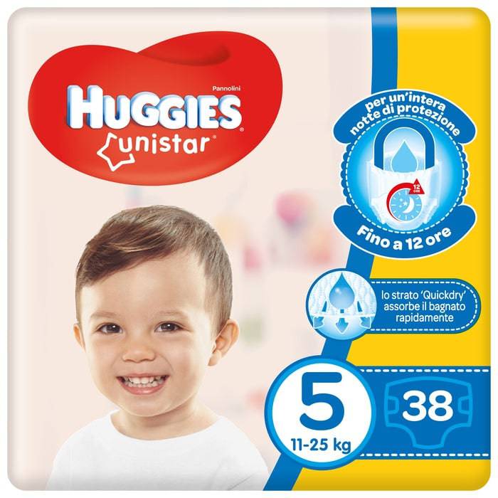 HUGGIES Unistar 5  11-19Kg 38pz - Lovesano 