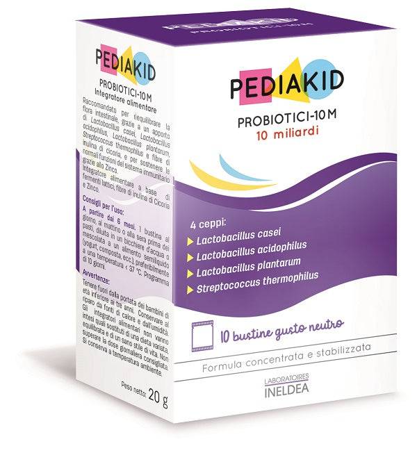 PEDIAKID PROBIOTICI 10M 10BUST - Lovesano 