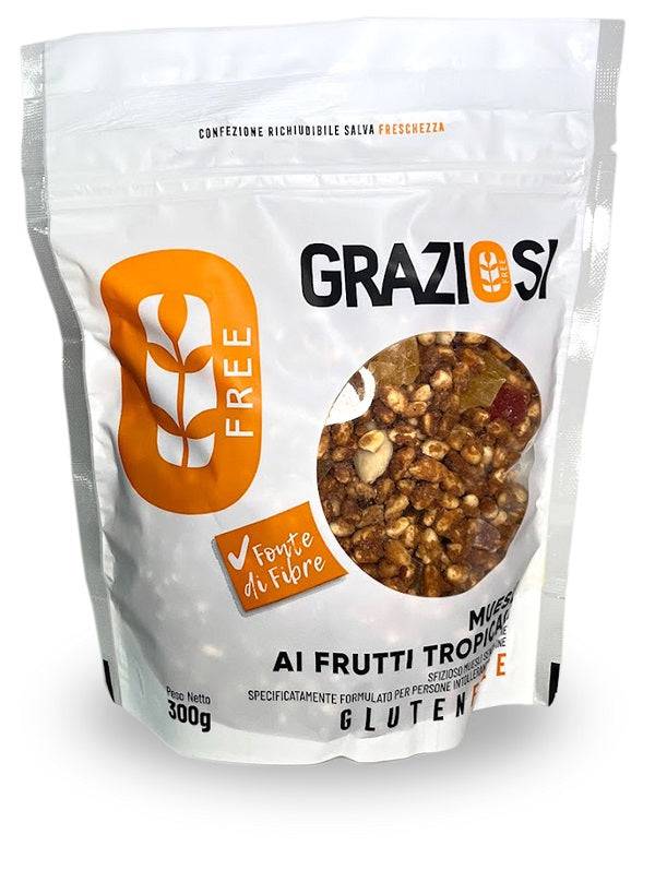 GRAZIOSI Muesli Frutti Tropicali 300g - Lovesano 