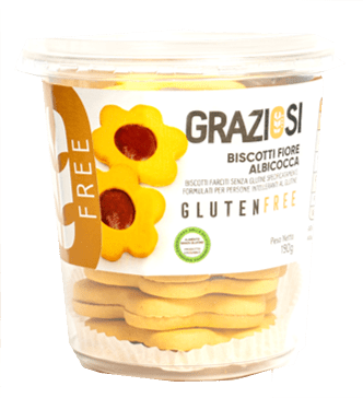 GRAZIOSI Biscotti Fior all'Albicocca 190g - Lovesano 