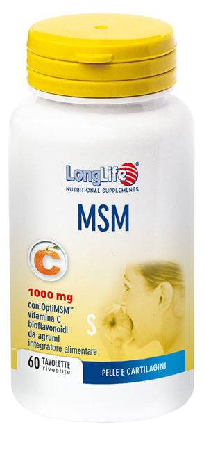 LONGLIFE MSM 1000MG 60TAV - Lovesano 