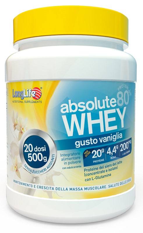 LONGLIFE Absolute Whey Vaniglia 500ml - Lovesano 