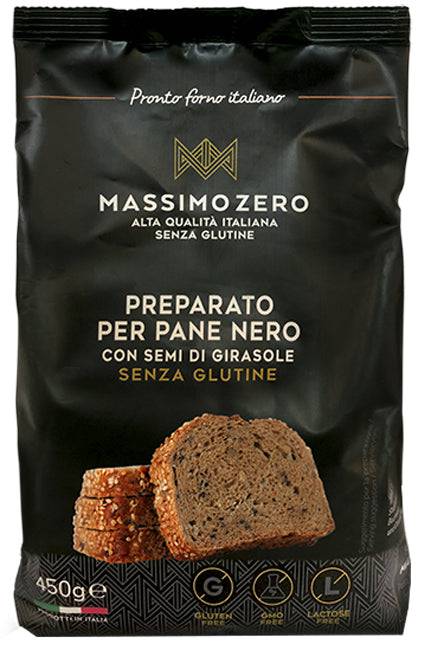 MASSIMO ZERO Preparato per Pane Nero 450g - Lovesano 