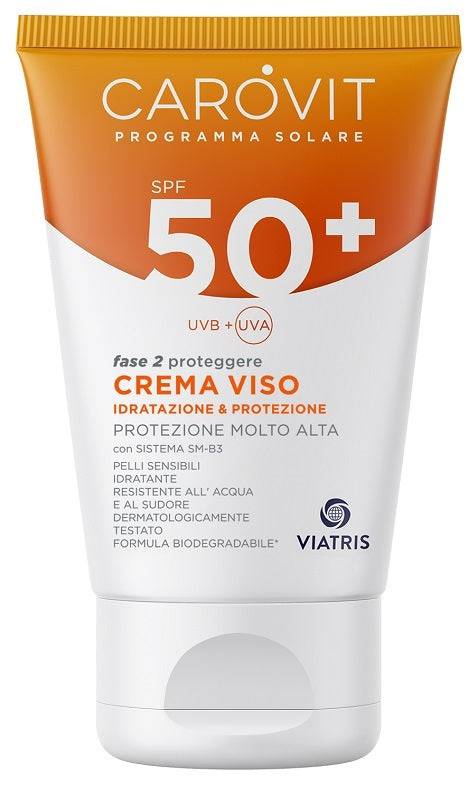 CAROVIT Solare Crema Viso 50+ 50ml - Lovesano 