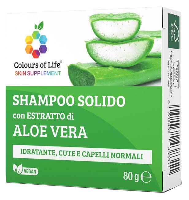 ALOE Shampoo Solido 80gr Colours - Lovesano 