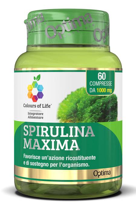 SPIRULINA MAXIMA 60CPR COLOURS - Lovesano 