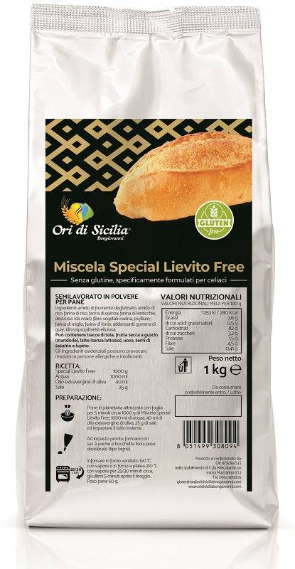 ORI DI SICILIA Mix Speciale Lievito Free 1Kg - Lovesano 