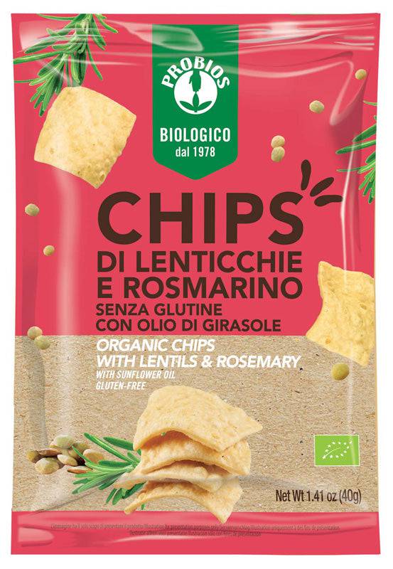 PROBIOS Chips Lenticchie Rosmarino 40g - Lovesano 