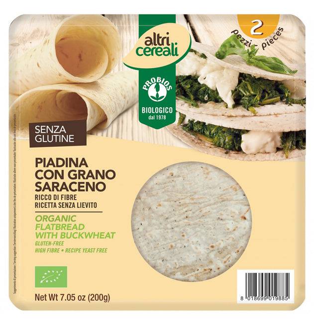 ALTRICEREALI Piadina Grano Saraceno 2x100g - Lovesano 