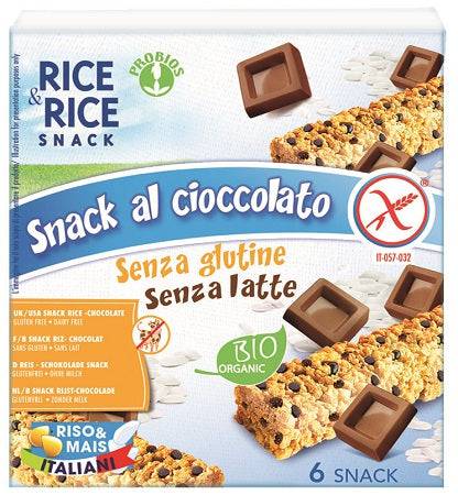 RICE & RICE Snack Riso Cioccolato 6x21g - Lovesano 
