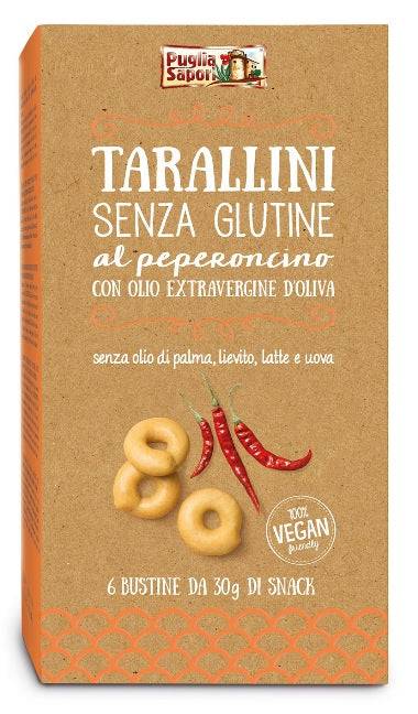 PUGLIA SAPORI Tarallini Peperonicino 6x30g - Lovesano 