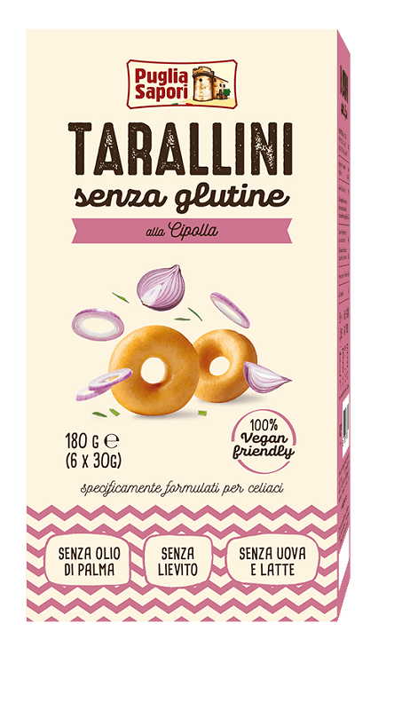 PUGLIA SAPORI Tarallini alla Cipolla 180g - Lovesano 