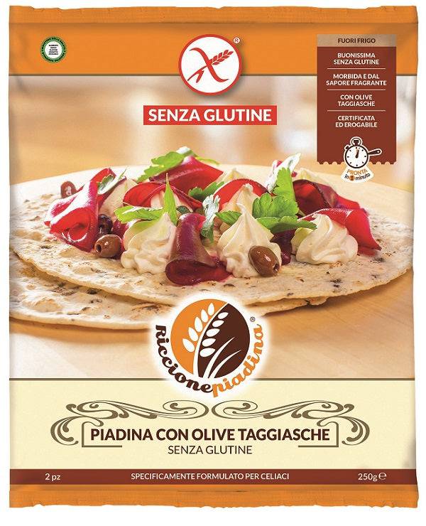 RICCIONE Piadina S/G Olive Taggiasche 250g - Lovesano 