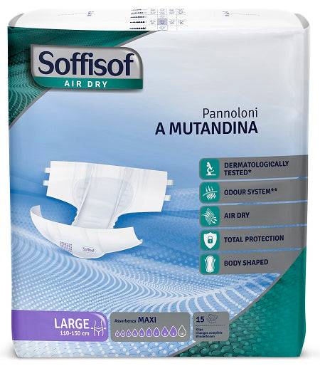 SOFFISOF AirDry Pann.Mut.Mx L 15pz - Lovesano 