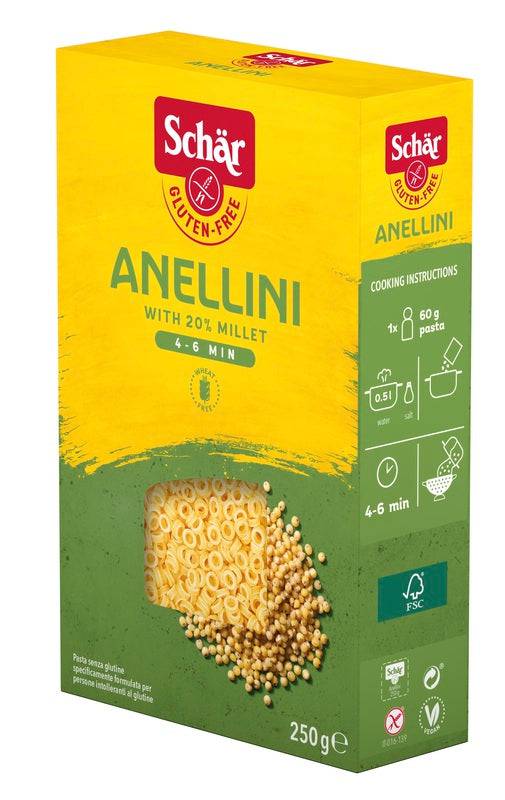 SCHAR-PASTA ANELLINI 250GR - Lovesano 