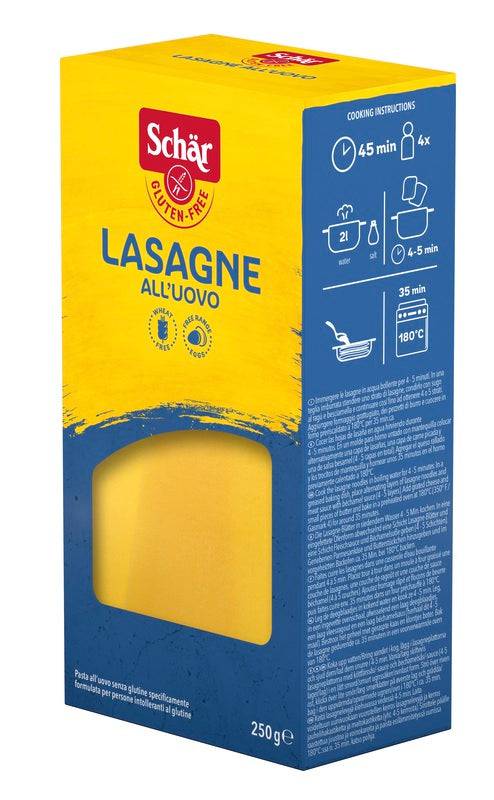 SCHAR-PASTA LASAGNE UOVO 250G< - Lovesano 