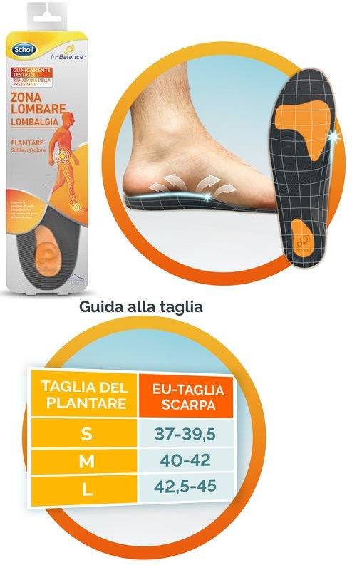 SCHOLL PLANTARE LOMBARE L 2PZ - Lovesano 