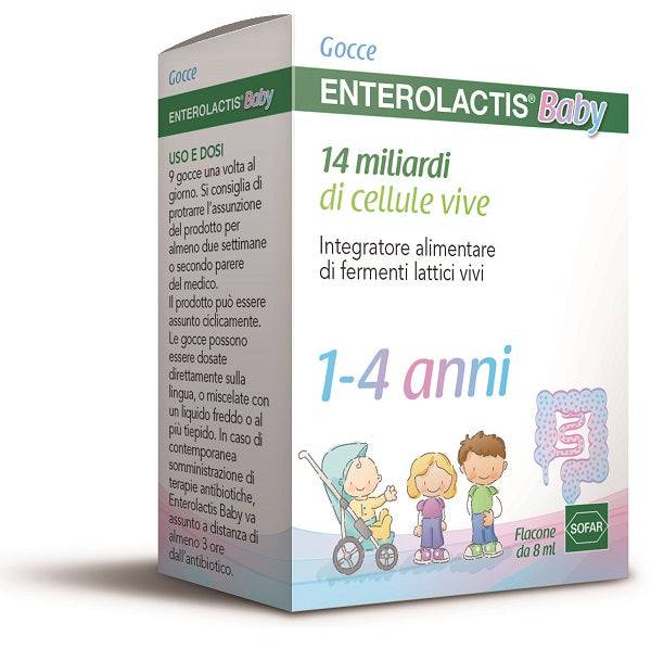 ENTEROLACTIS BABY GOCCE 8ML - Lovesano 