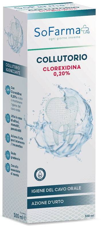 COLLUTORIO CLOREX 020 300ML SF+ - Lovesano 