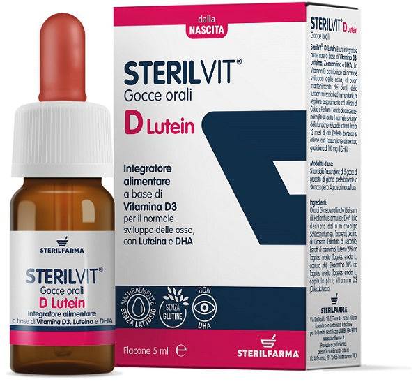 STERILVIT D LUTEIN DHA GTT 5ML - Lovesano 