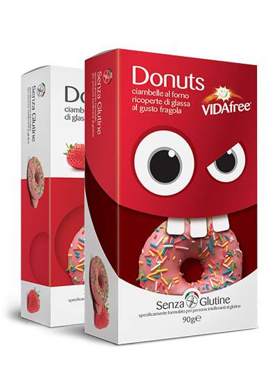 VIDAFREE Donuts alla Fragola 2x45g - Lovesano 