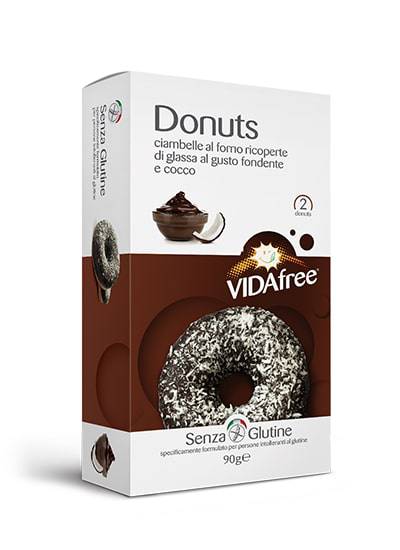 VIDAFREE Donuts Fondente e Cocco 2x45g - Lovesano 