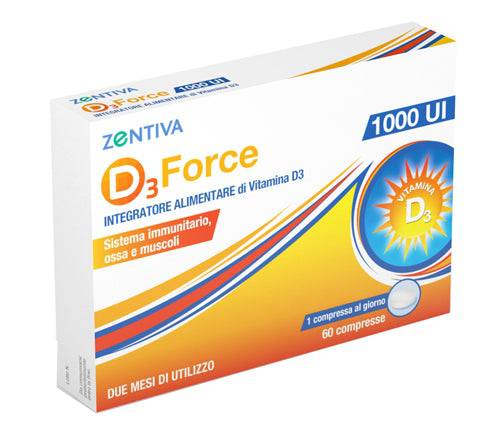 D3 FORCE ZENTIVA 1000UI 60CPR - Lovesano 