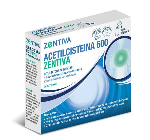 ACETILCISTEINA 600 ZENT 10BUST - Lovesano 